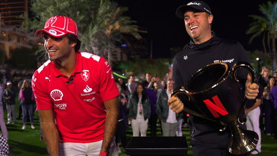 Sainz victorious in Netflix Cup golf event - but drops trophy