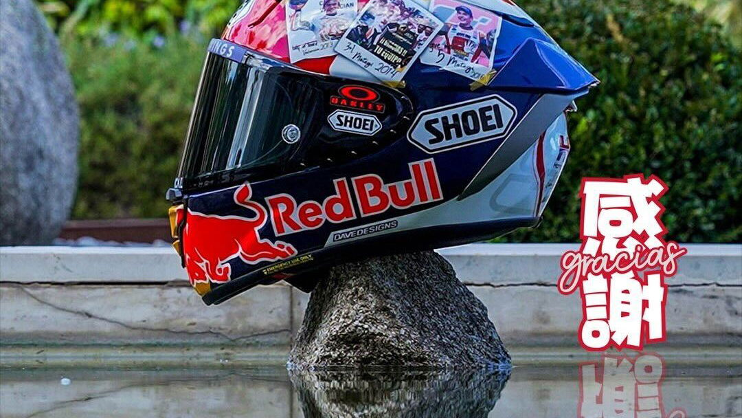 Marquez Perkenalkan Helm Tribute Honda untuk GP Valencia