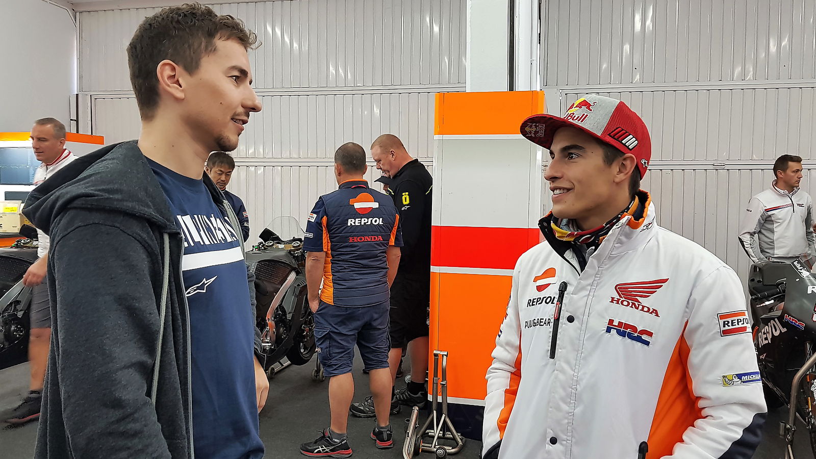 PICS: Behind the scenes at Lorenzo's Honda debut