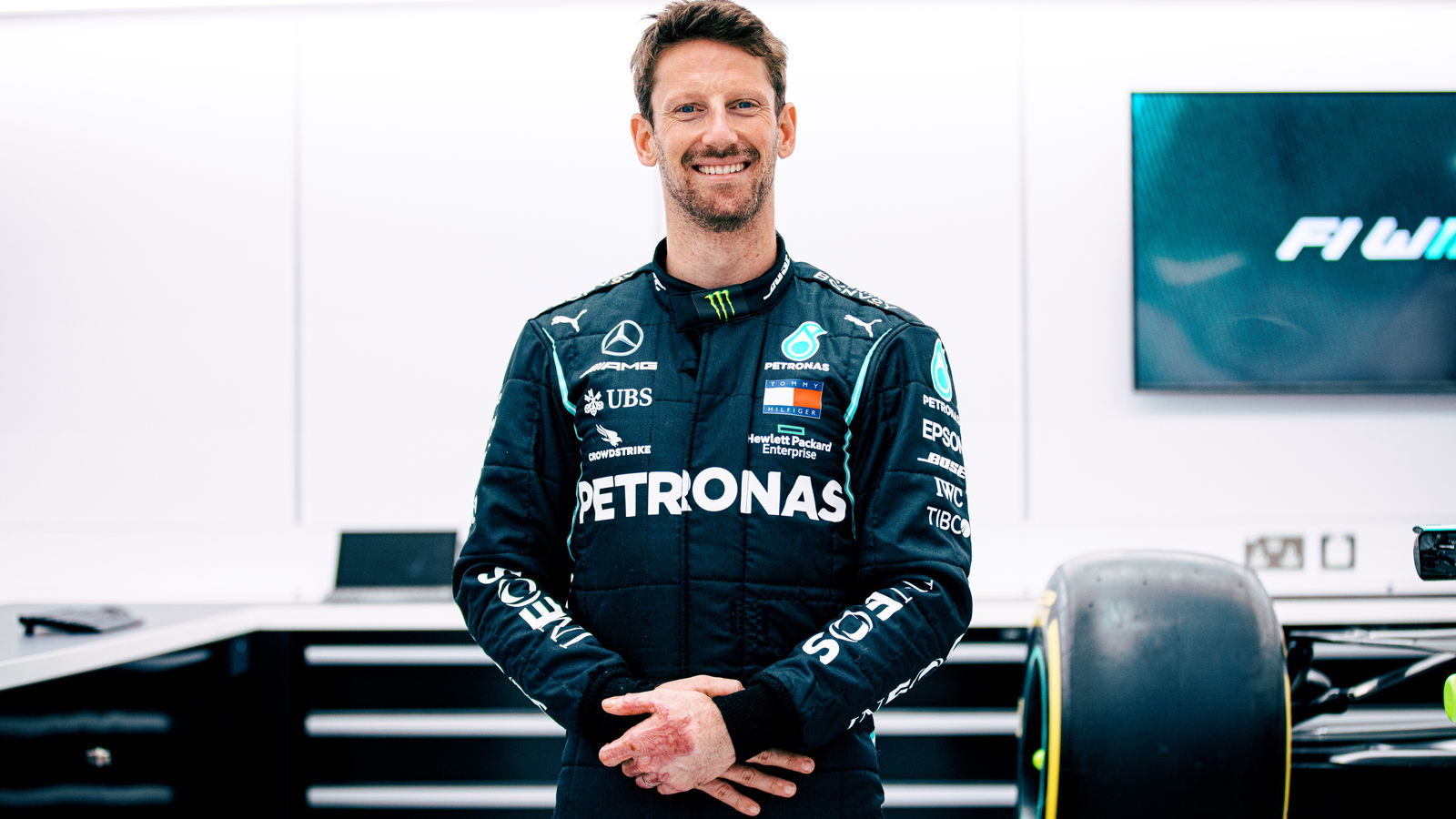 Mercedes Tunda Tes Perpisahan Romain Grosjean di Paul Ricard