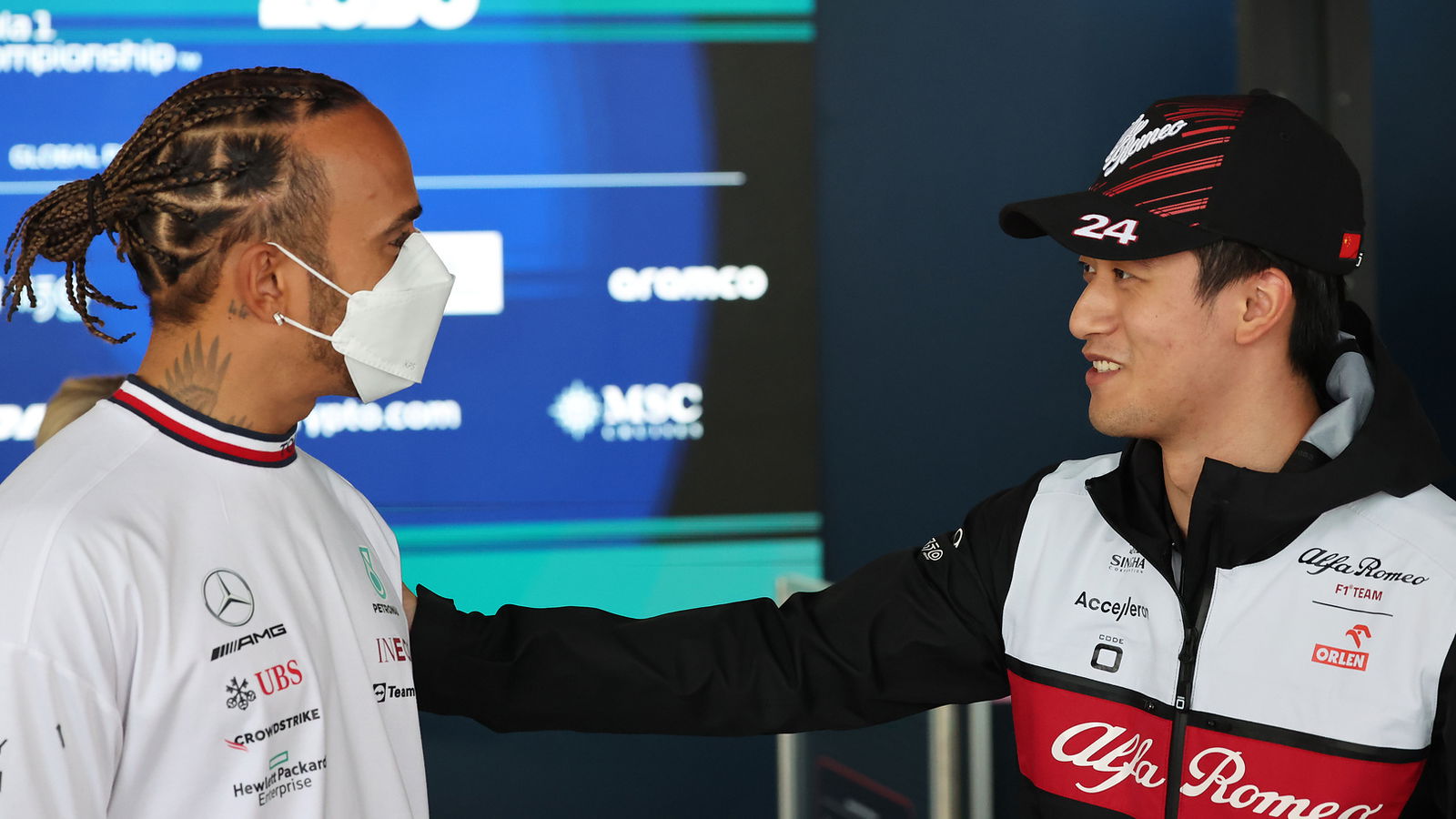 EXCLUSIVE: Zhou on having F1 'leader' Hamilton as an ally