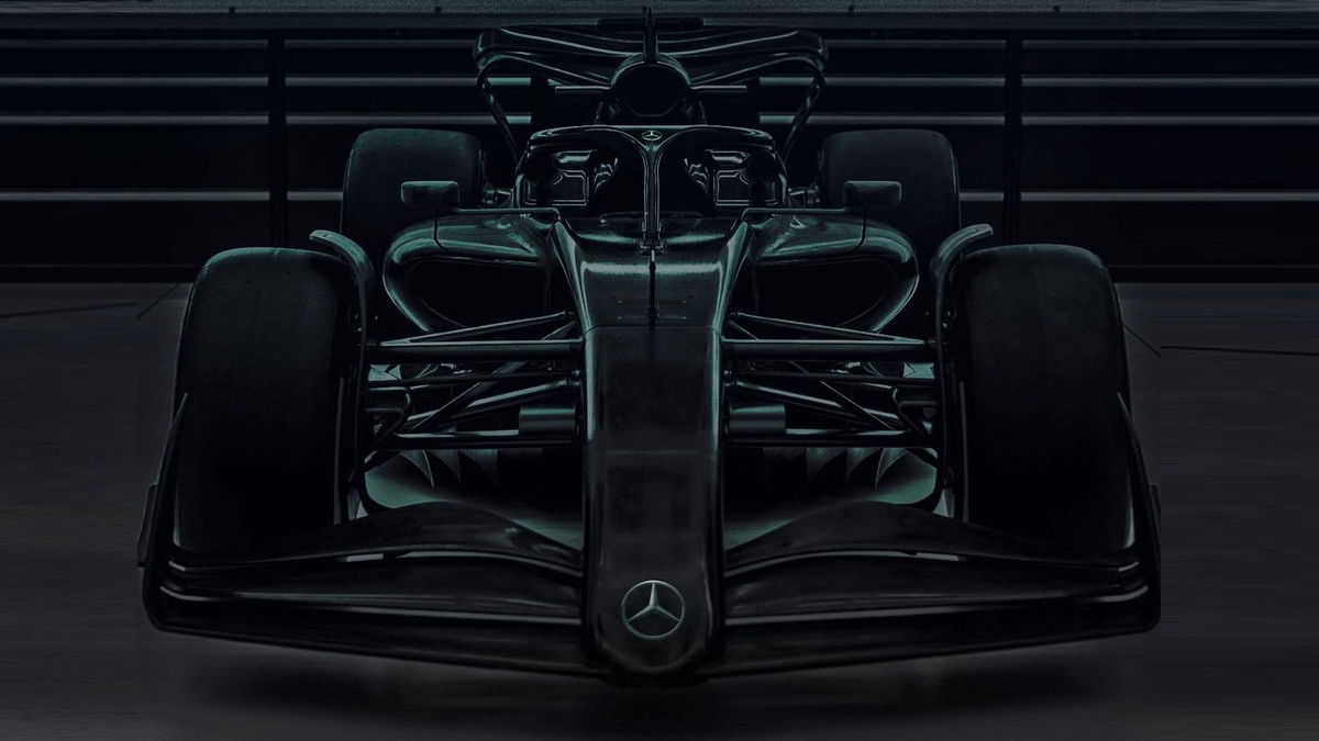 Mercedes teases image of F1 car for 2022 rules overhaul