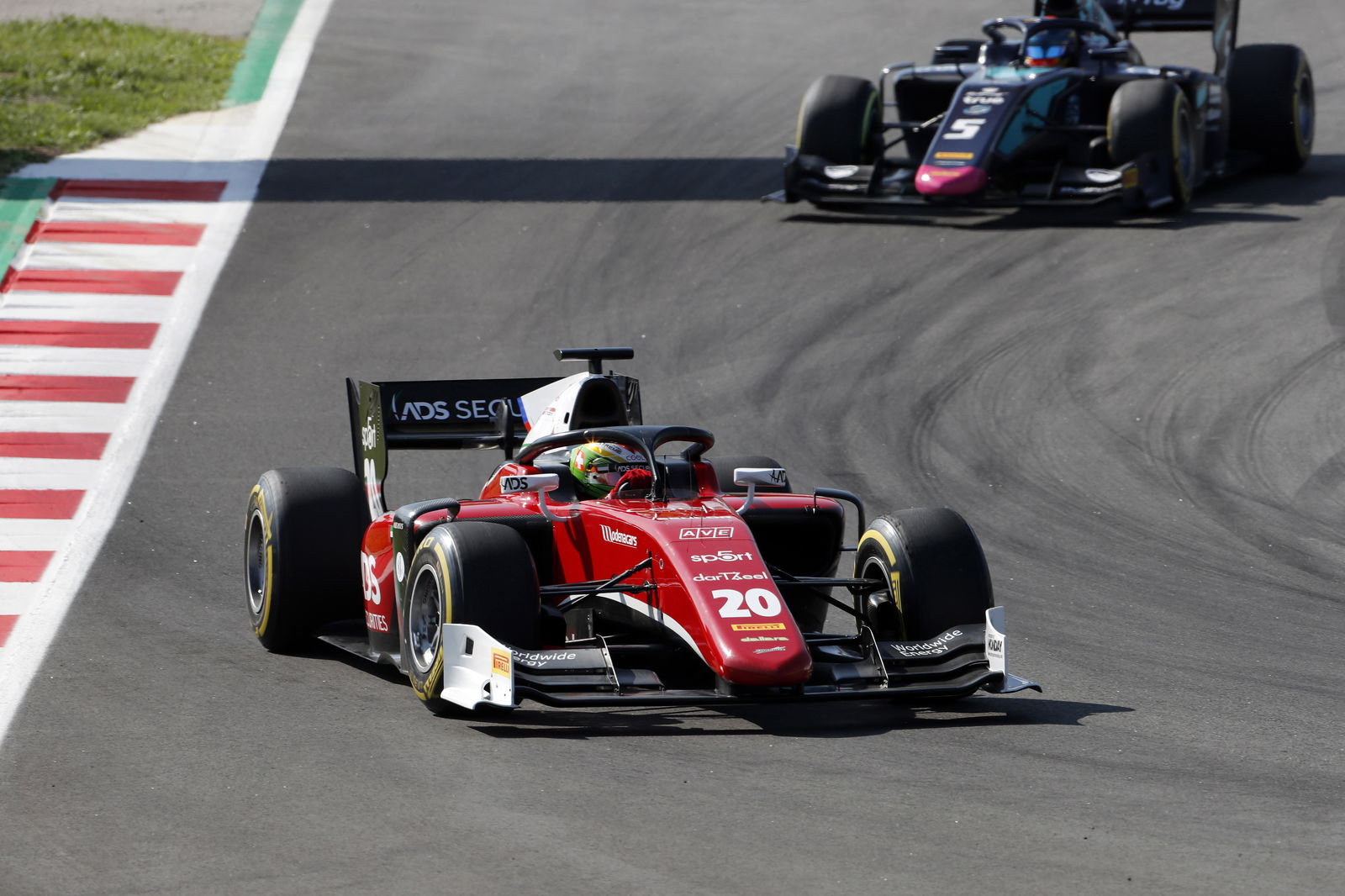 Russell wins rain-hit F2 Barcelona feature race