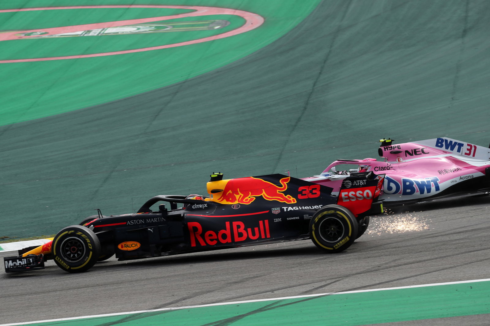 VIDEO: Verstappen pushes Ocon after Brazil F1 clash