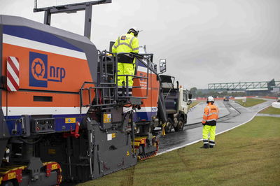 Silverstone, resurfacing work,