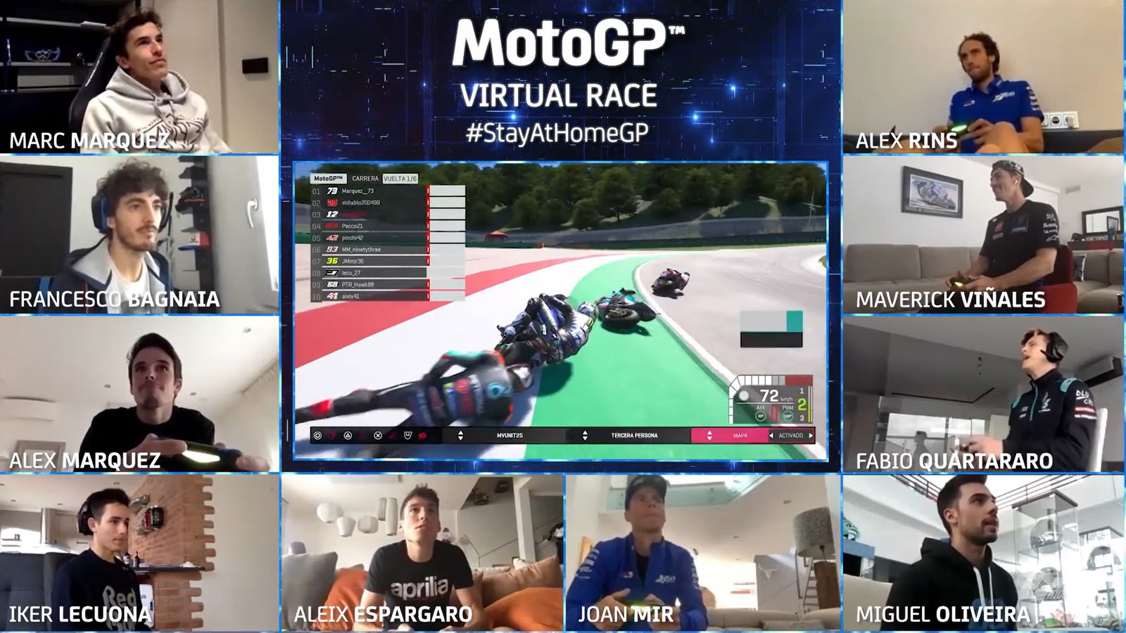 Bagnaia highside ends 'fun' Virtual victory challenge