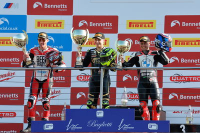 Podium for Sprint Race 2023 at Donington Park, Ryde, Bridewell, Haslam