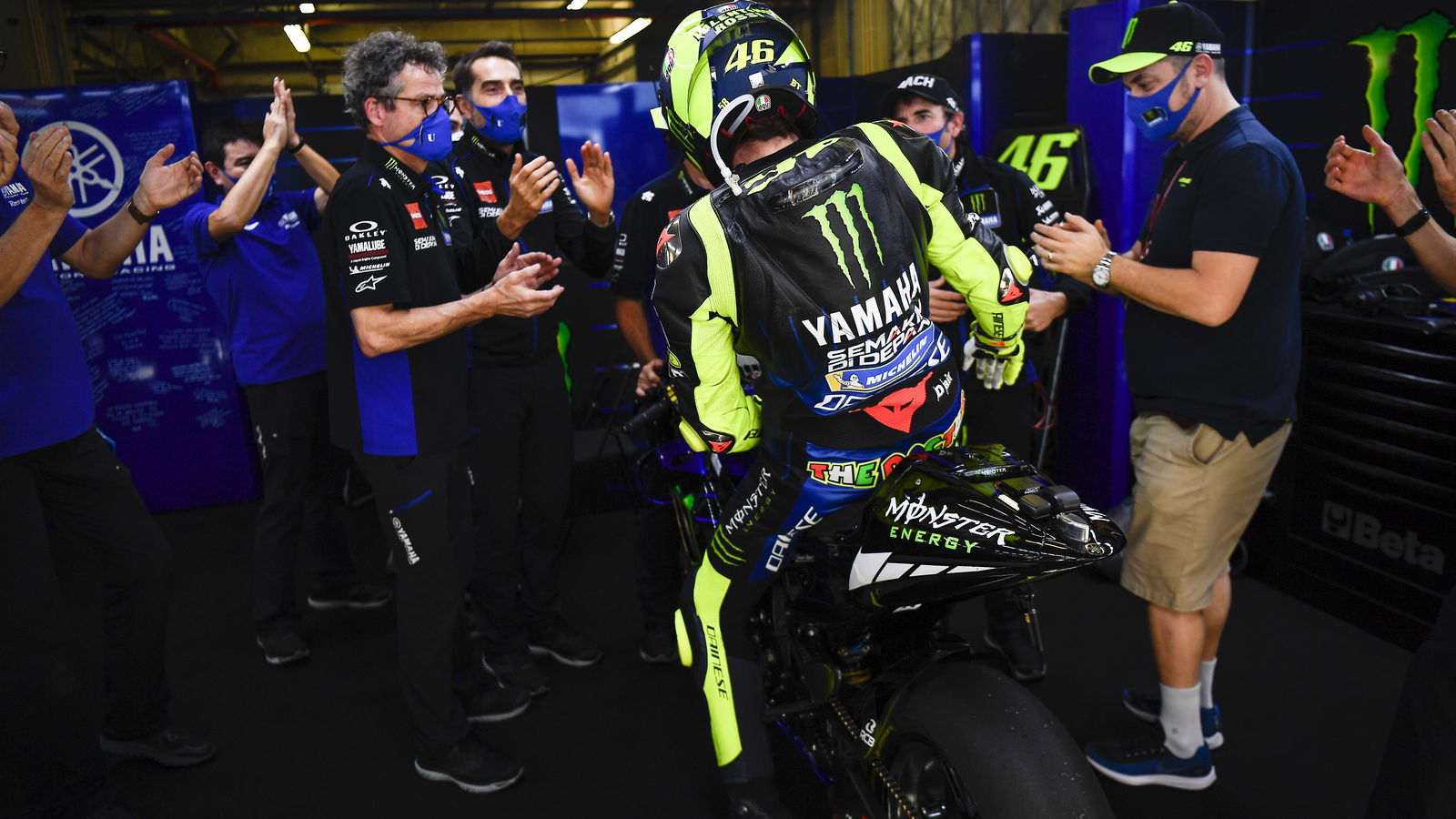 Valentino Rossi's Factory Yamaha farewell: 'Amazing, emotional moment'