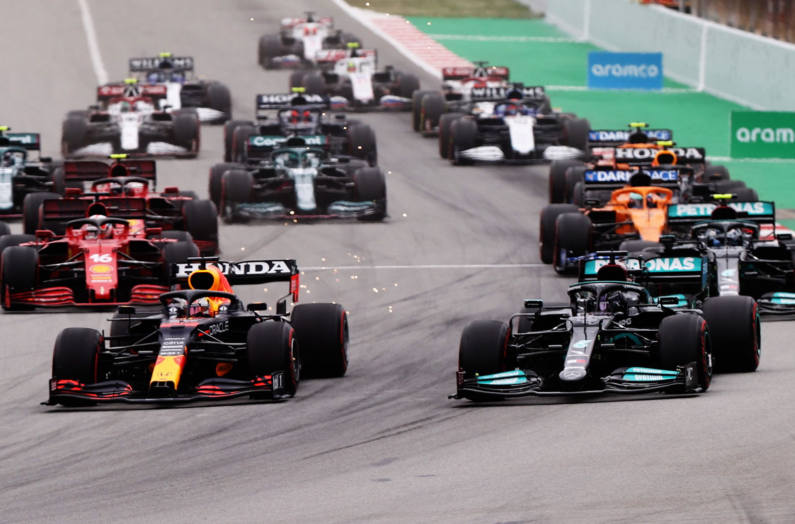 Alonso & Stroll escape penalties for Turn 1 incident in Spanish F1 GP