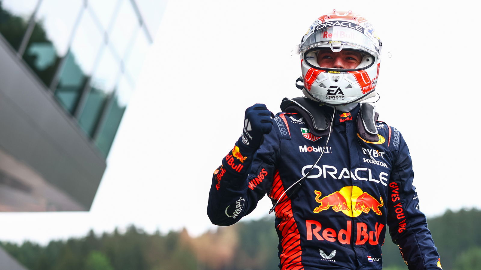 Verstappen wins Austria sprint after feisty Perez fight 