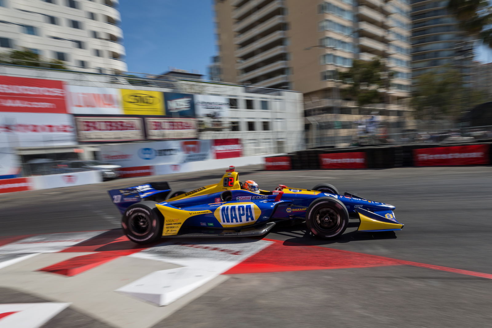 Rossi blasts to Long Beach pole