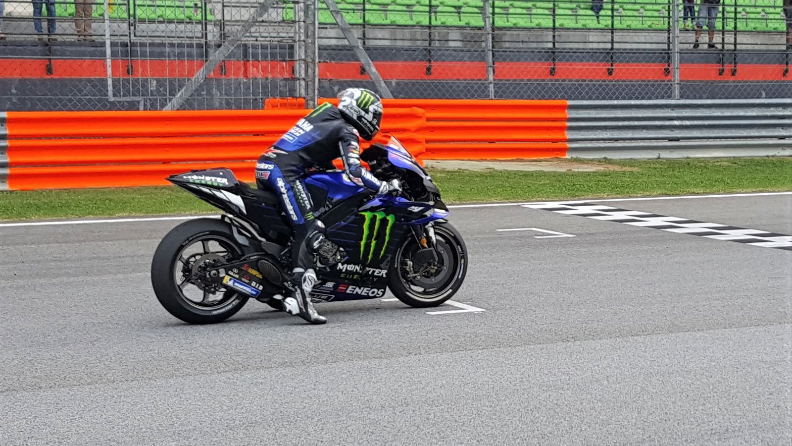 Vinales, Rossi try Yamaha holeshot device at Sepang