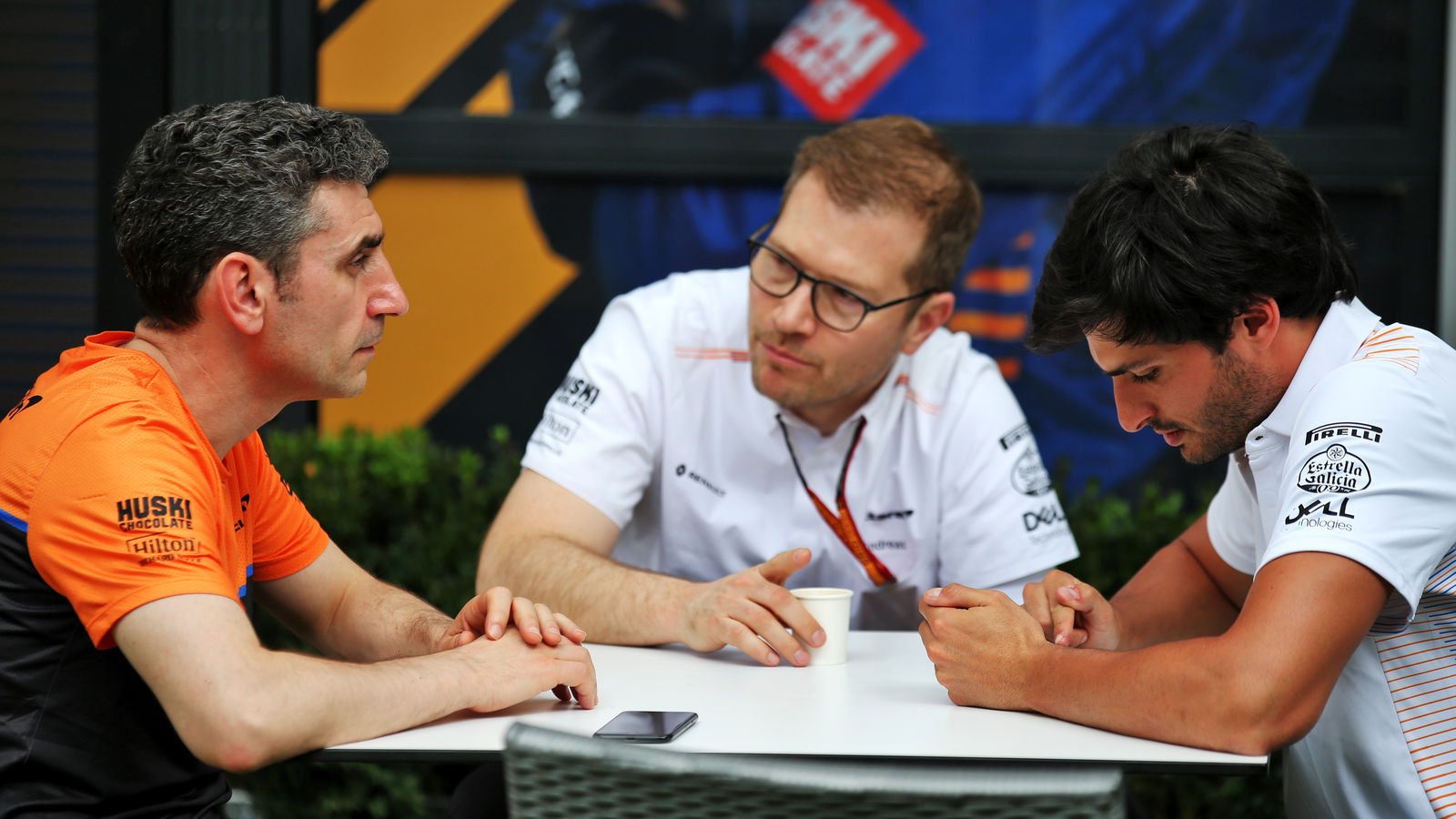 Top McLaren F1 personnel supporting staff in Melbourne
