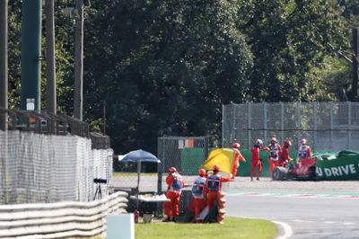 F1 Italian GP red-flagged due to big Leclerc crash