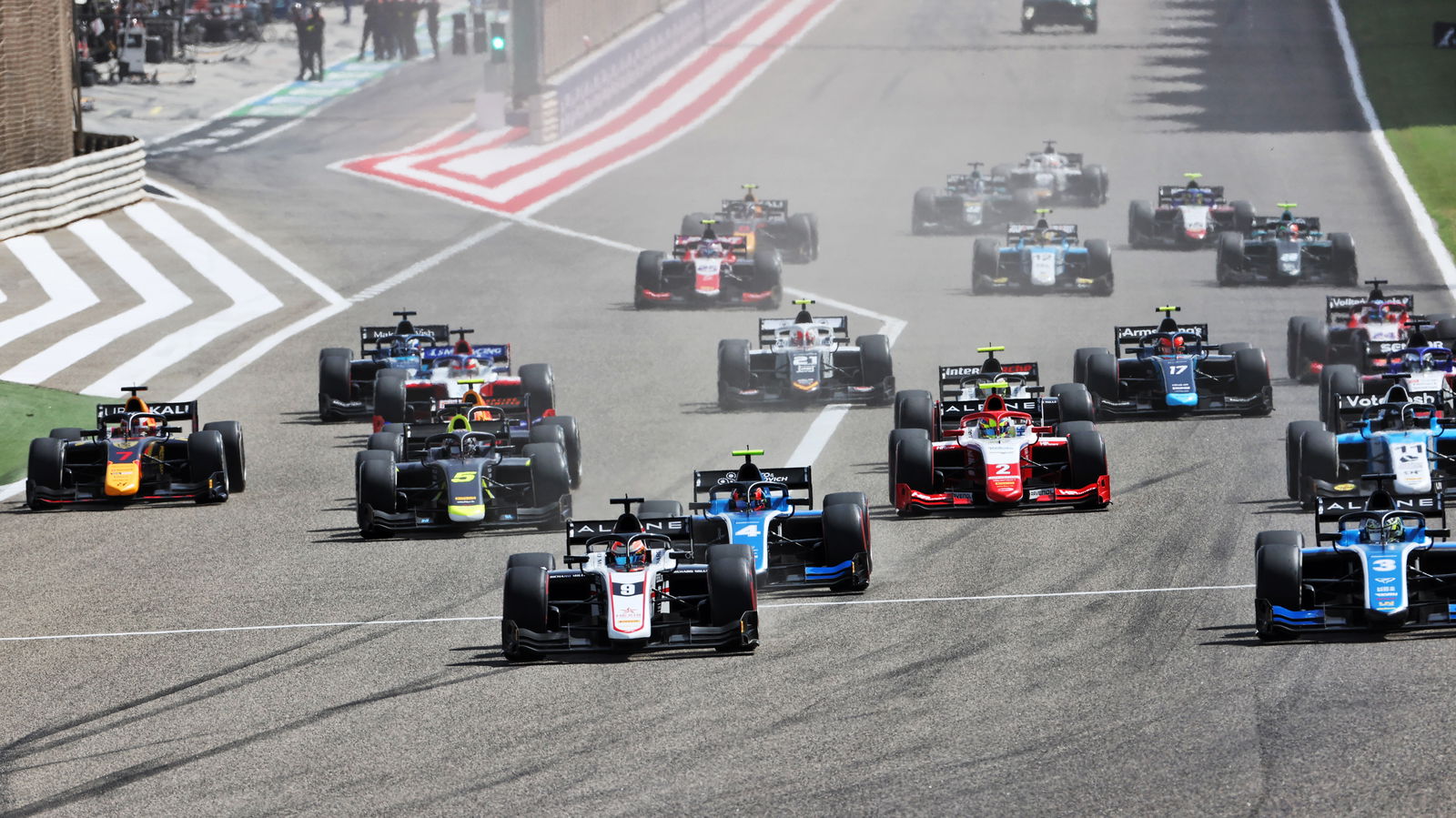 FIA Formula 2 2021 - Bahrain - Full Feature Race Results