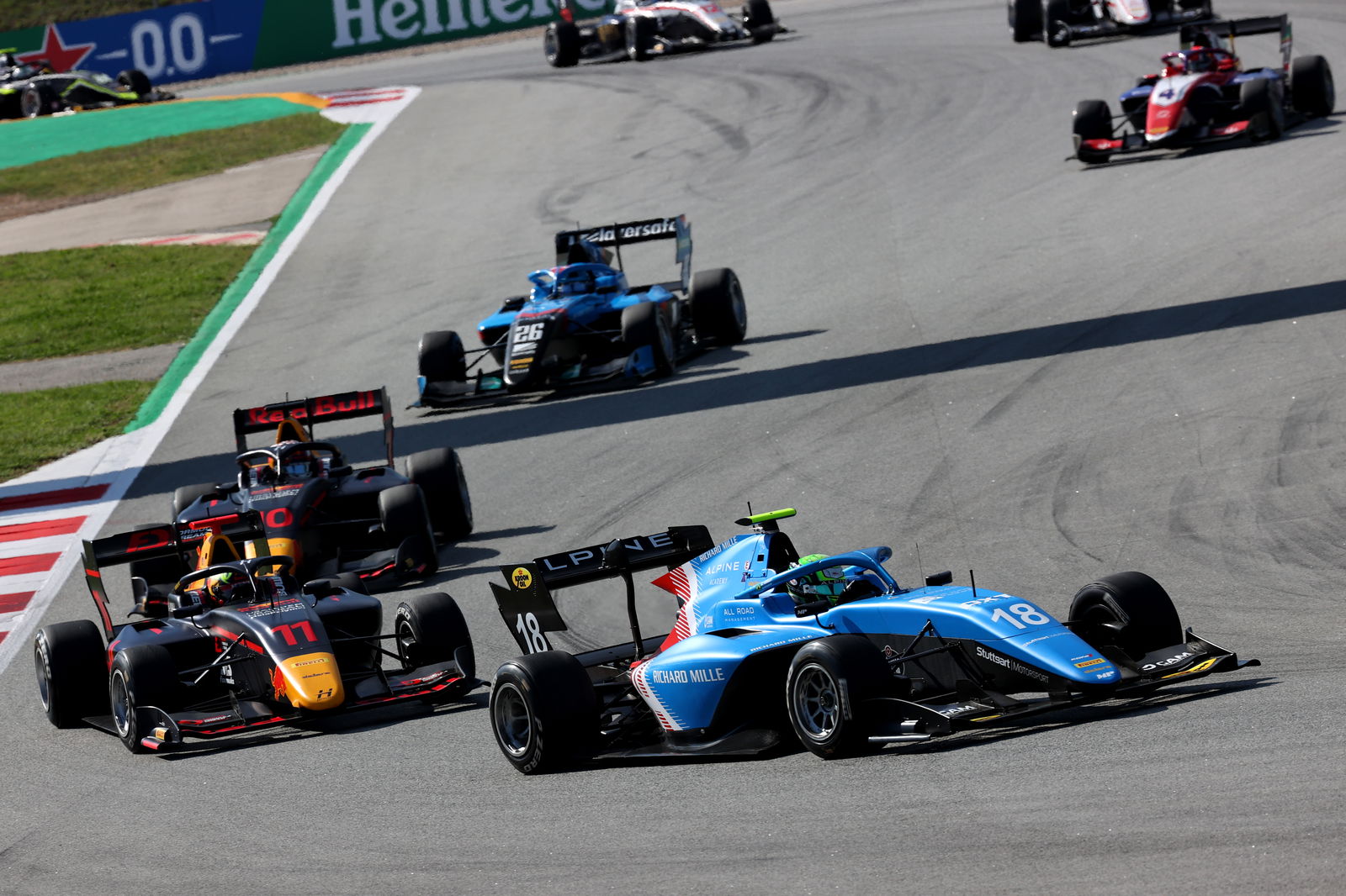 Caldwell inherits first Formula 3 victory in chaotic second Spain sprint race