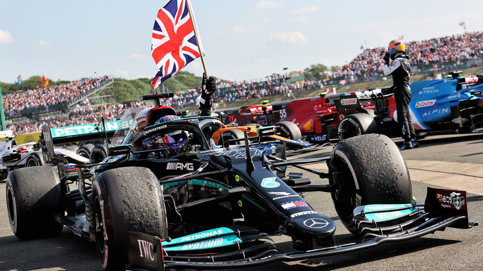 Hamilton overcomes penalty to claim sensational F1 British GP win