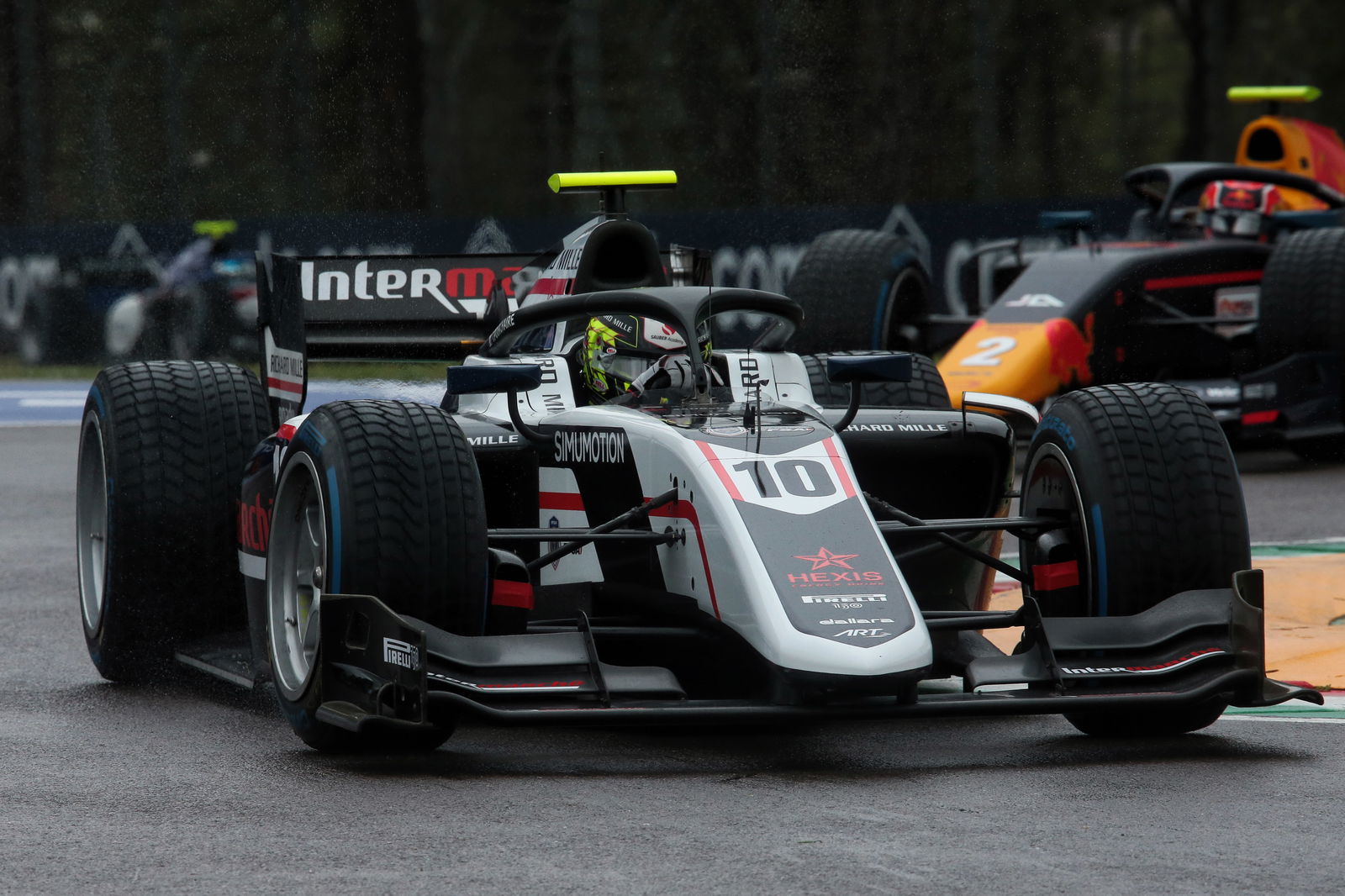Red Bull F1 junior Vips claims Imola F2 pole in wet conditions