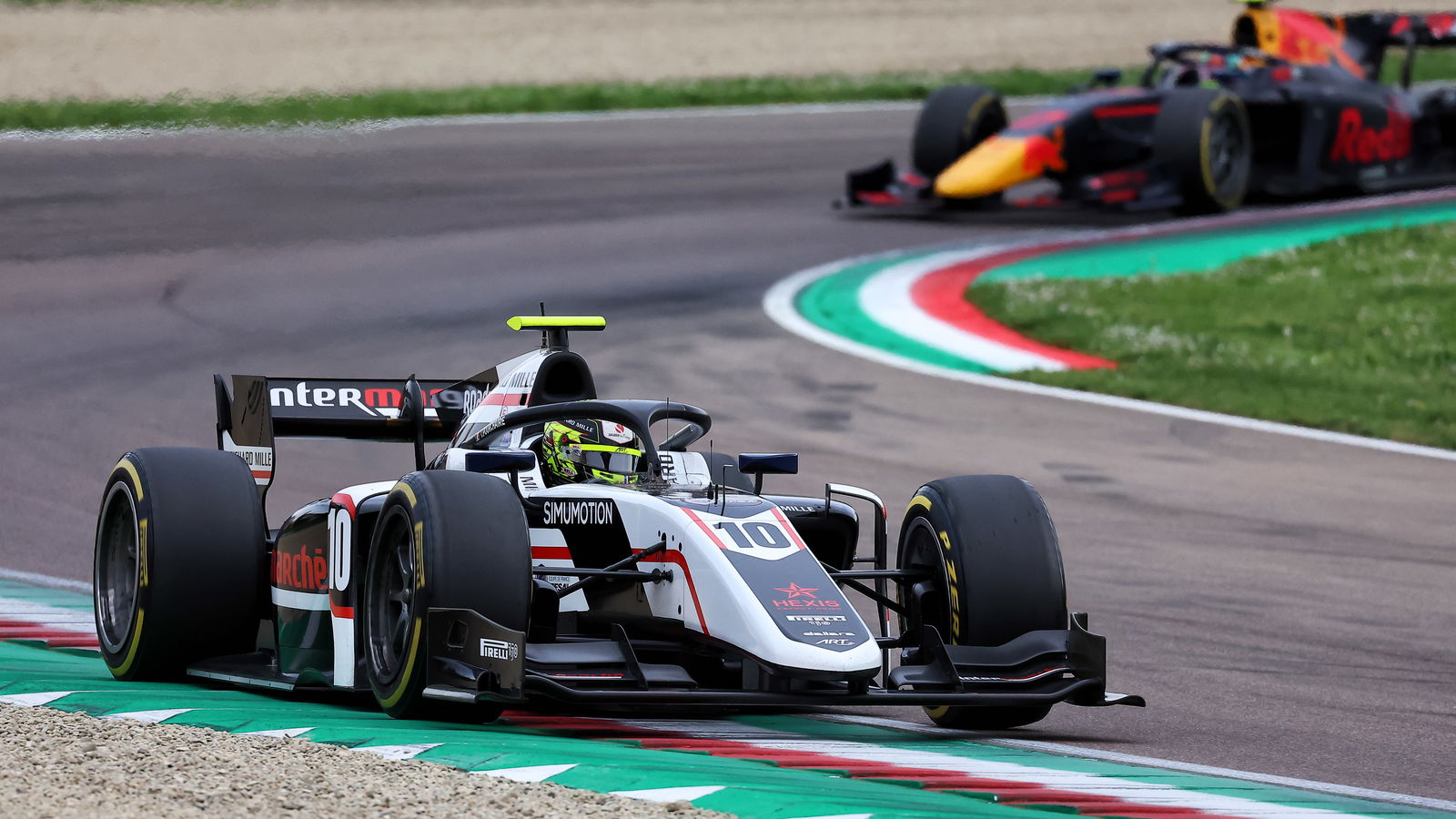 Pourchaire Menangi Feature Race F2 Imola di Bawah Safety Car