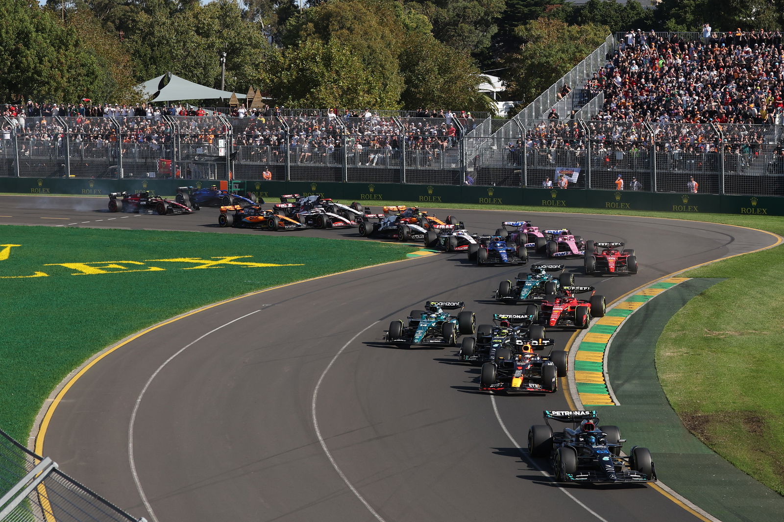 Australian GP red-flagged for second time after Magnussen loses wheel