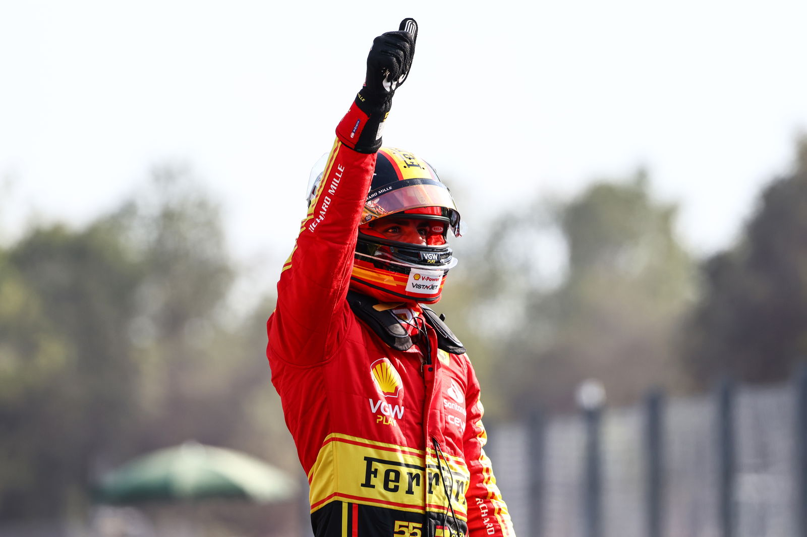 Sainz hails Monza pole for Ferrari as “best feeling you can have as a driver”