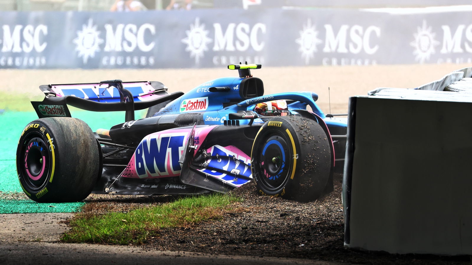 Gasly explains 'not ideal’ session-ending crash after coming a cropper at Degner