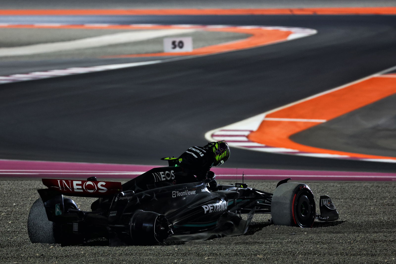 ‘Really sorry’ Hamilton takes responsibility for dramatic Russell collision