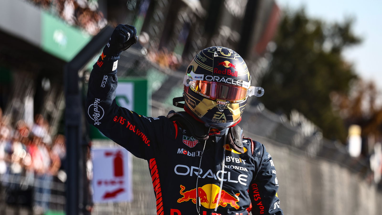 Verstappen claims record-breaking win in crash-filled Mexico City GP