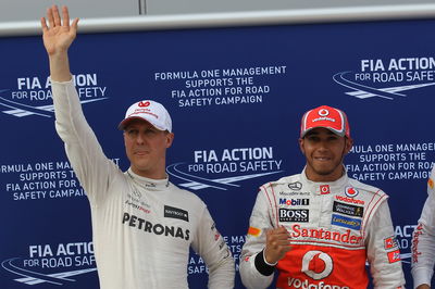 Three times Michael Schumacher and Lewis Hamilton battled in F1