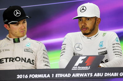 Nico Rosberg and Lewis Hamilton