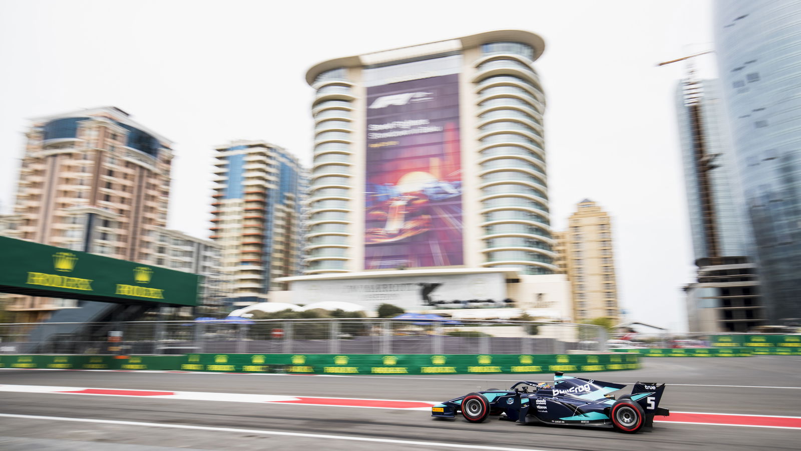 Albon claims maiden F2 win in chaotic Baku feature race
