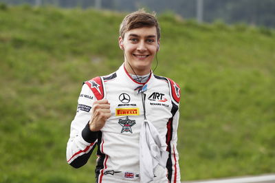 Mercedes F1 junior Russell surges to F2 pole in Austria