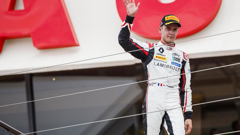 Boccolacci excluded, handing Hubert maiden GP3 win