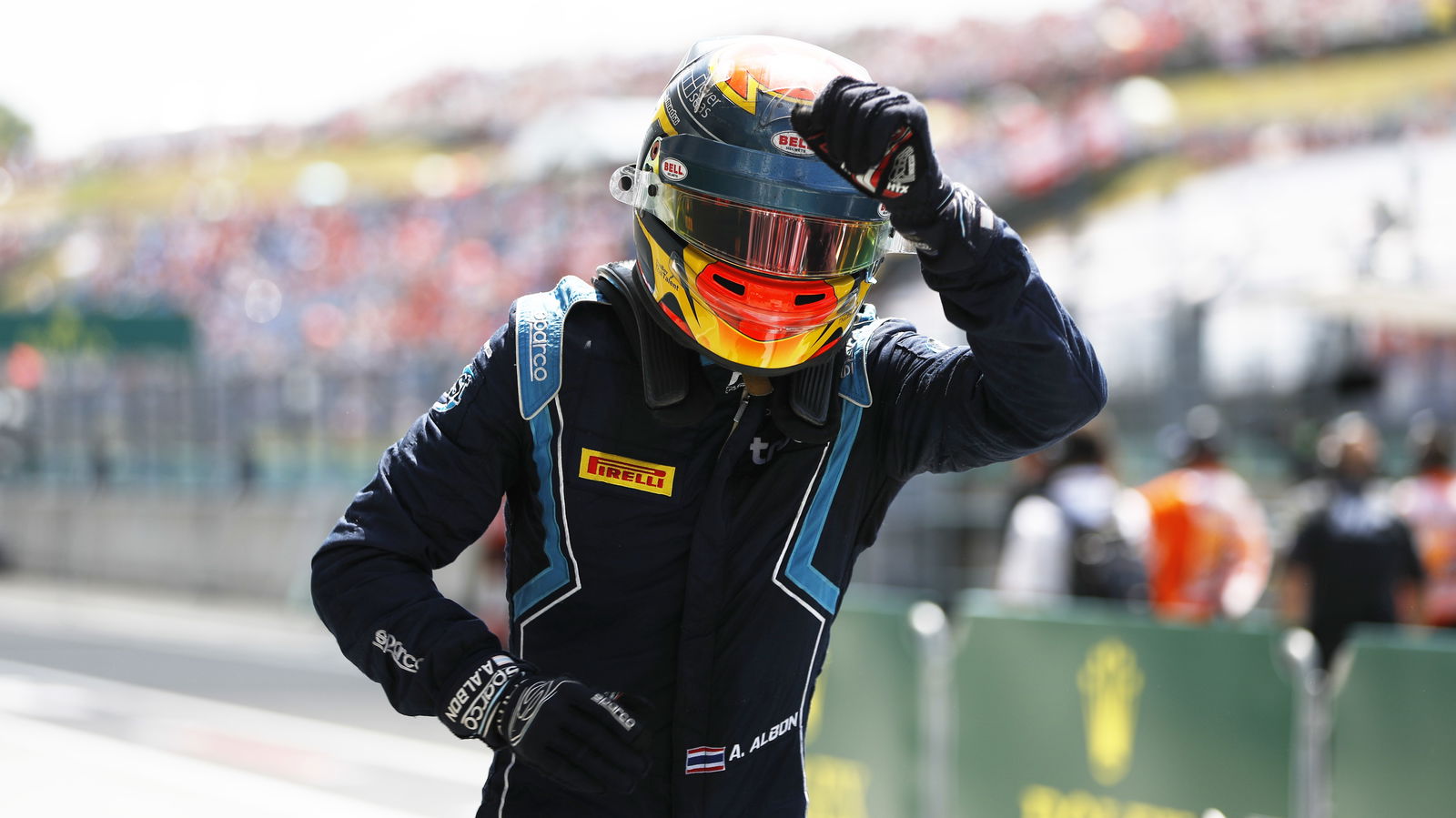 Albon mengalahkan Ghiotto untuk meraih kemenangan dalam balapan sprint F2 Hongaria