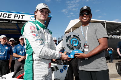 Colton Herta nips Will Power for Portland Pole