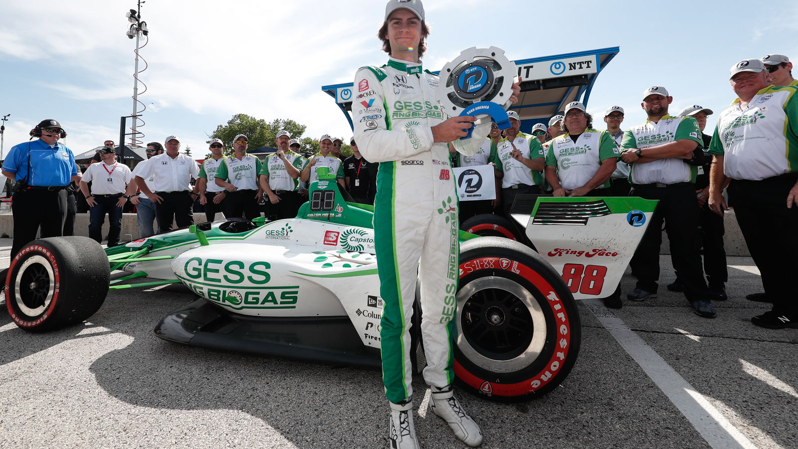 Colton Herta takes maiden IndyCar pole at Road America