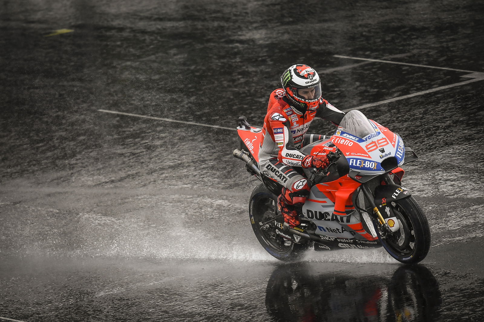 British MotoGP start delayed by heavy rain