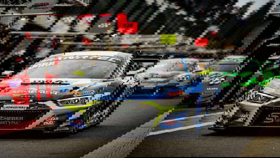 Audi 1-2 at the 24 Hours of Spa with hours remaining