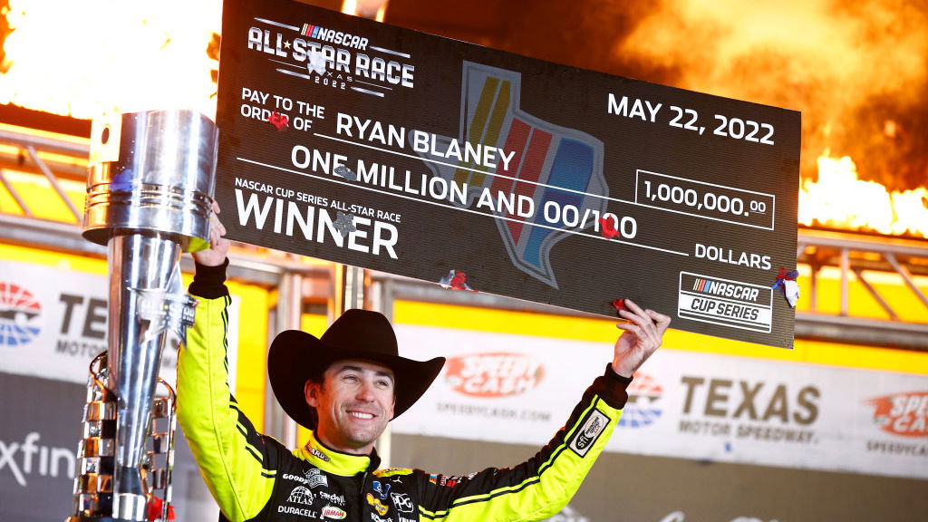 Ryan Blaney Wins All-Star Race, One Million Dollars