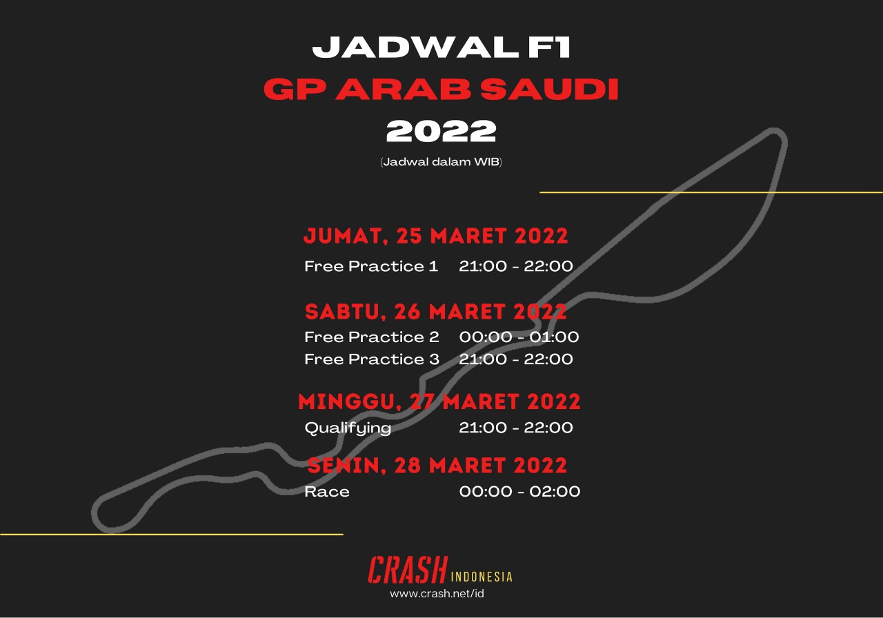 F1 Saudi Arabian Grand Prix Schedule (Indonesian)