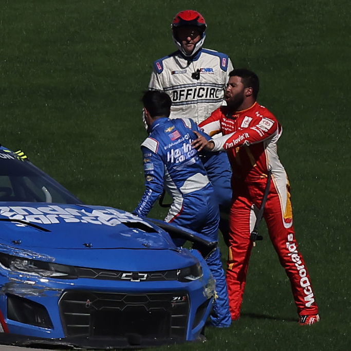 Kyle Larson, Bubba Wallace