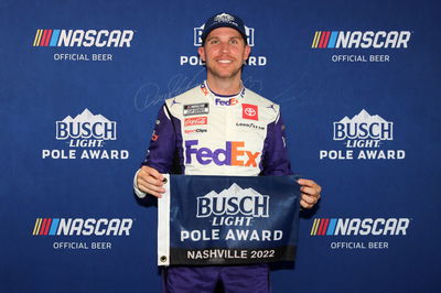 Rain Shortens Qualifying, Hamlin on Pole at Nashville