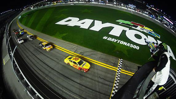 Joey Logano, driver of the #22 Shell Pennzoil Ford