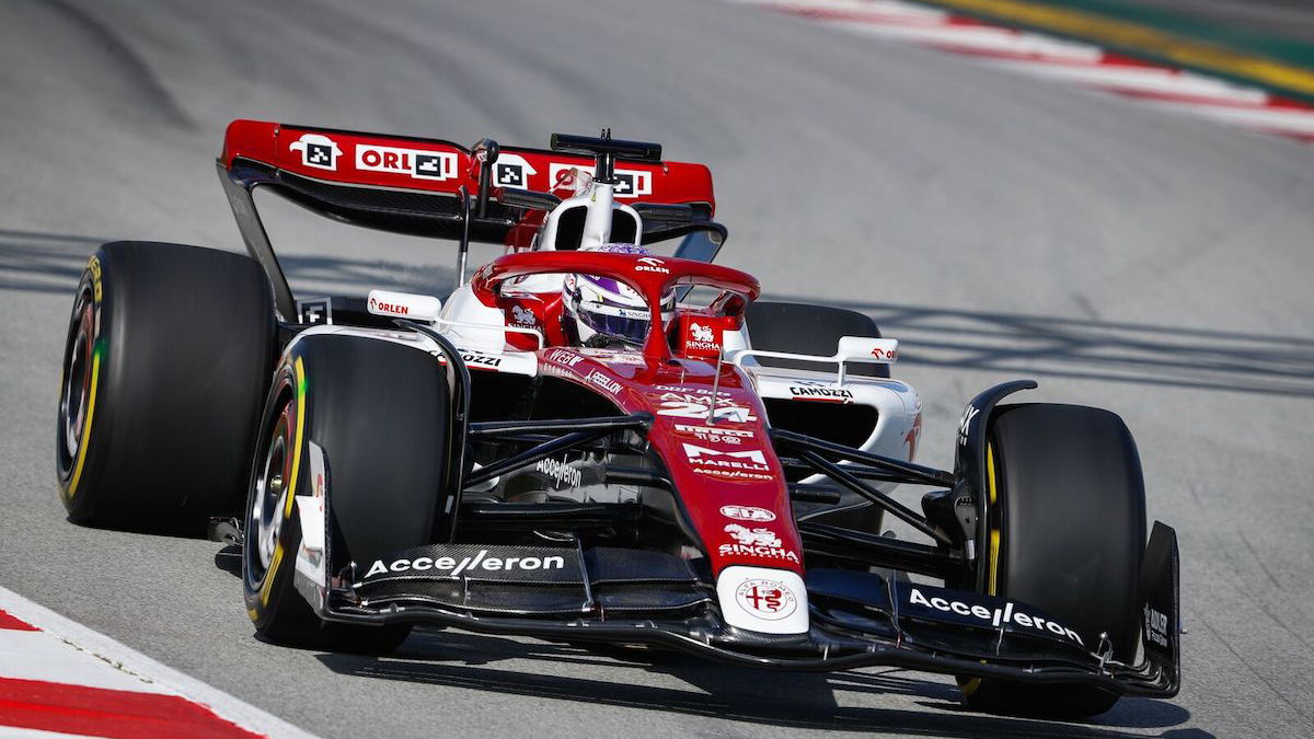 Alfa Romeo’s new F1 livery makes track debut in Barcelona