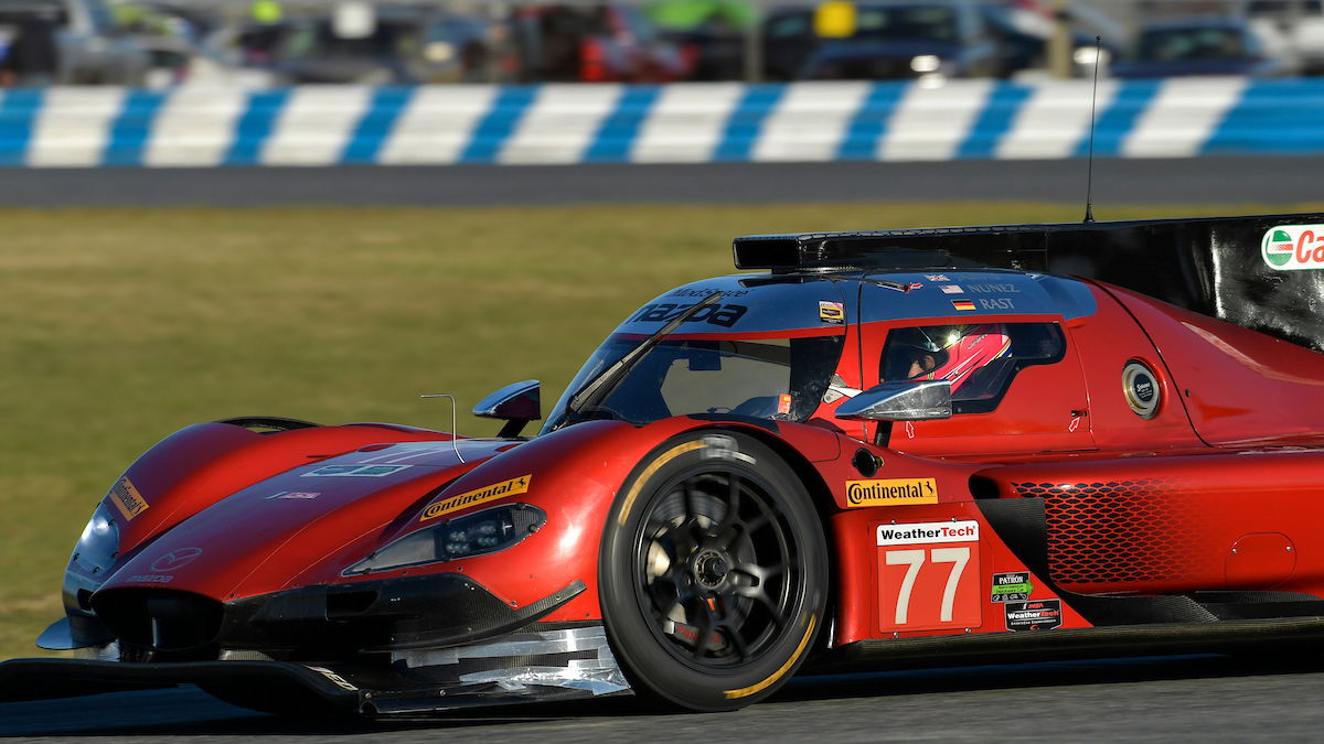 Rast quickest as Alonso's car crashes in first Daytona practice