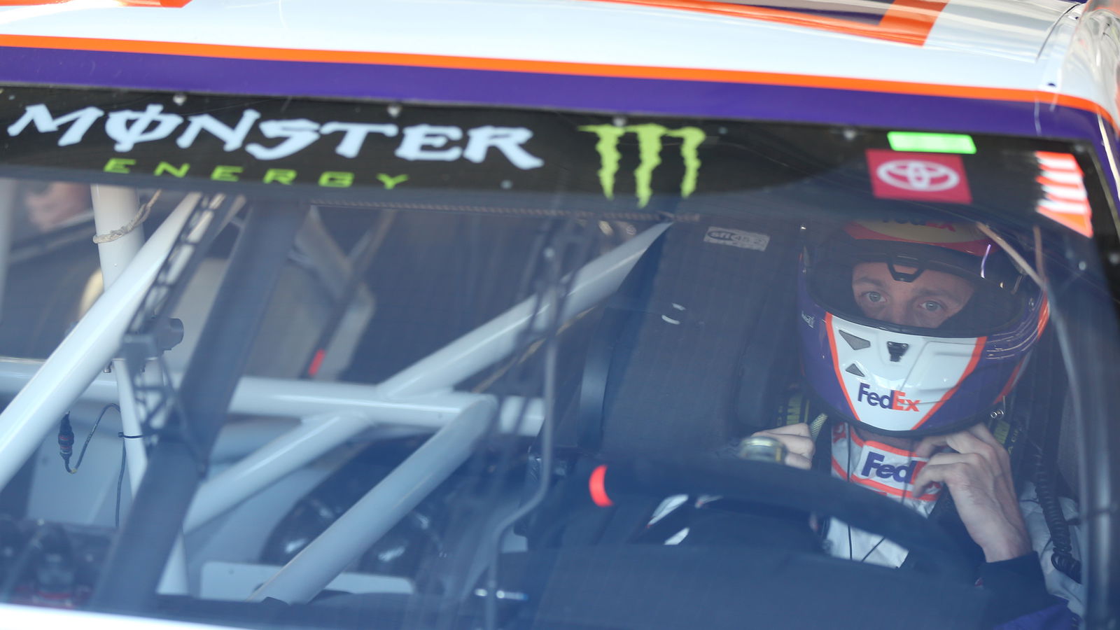 Denny Hamlin pips Kyle Larson to snap pole drought at Bristol