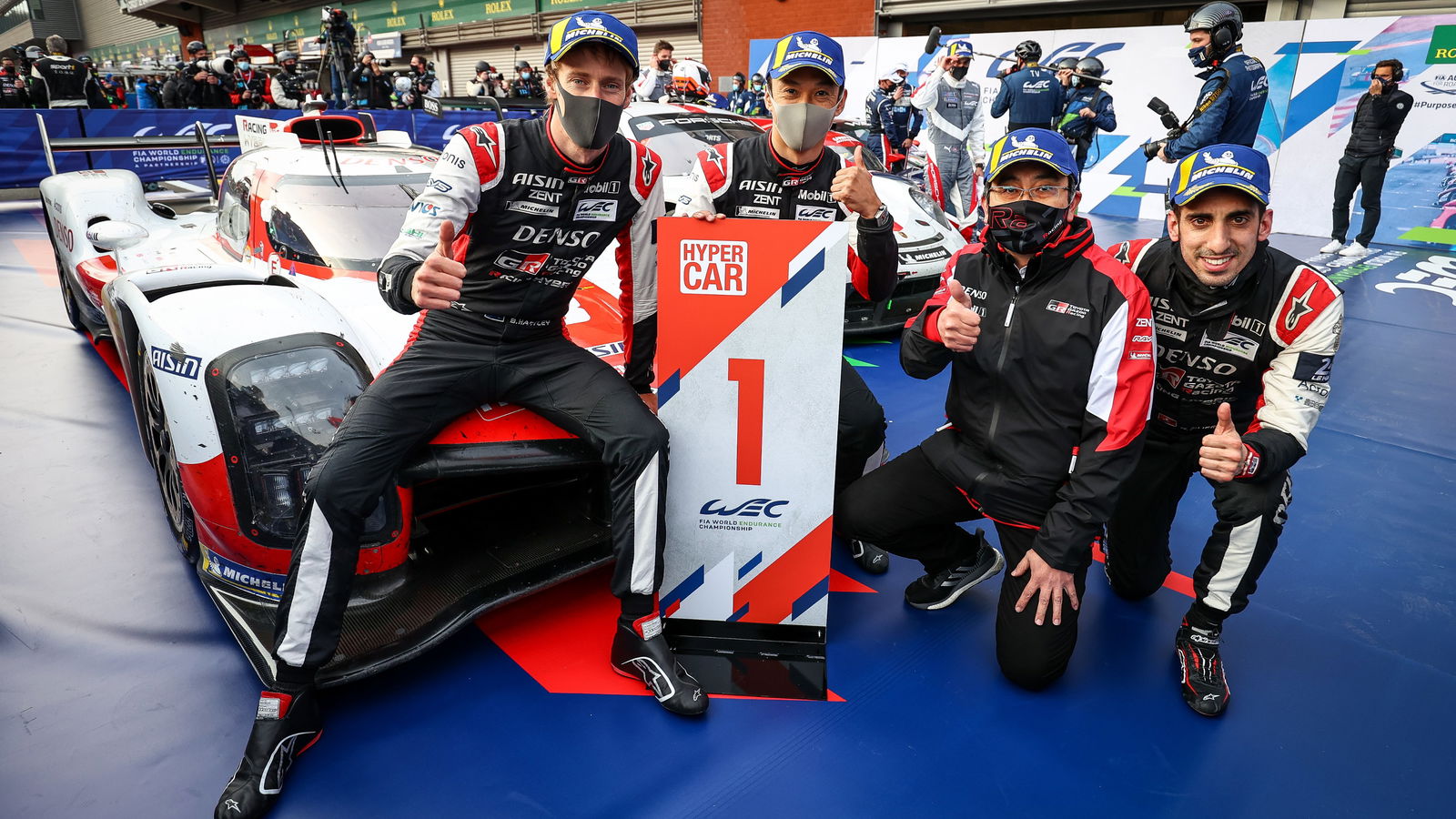Spa 6 Jam: Toyota Finis 1-3, Sean Gelael Podium LMP2