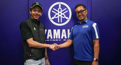 Valentino Rossi signs as Yamaha Brand Ambassador