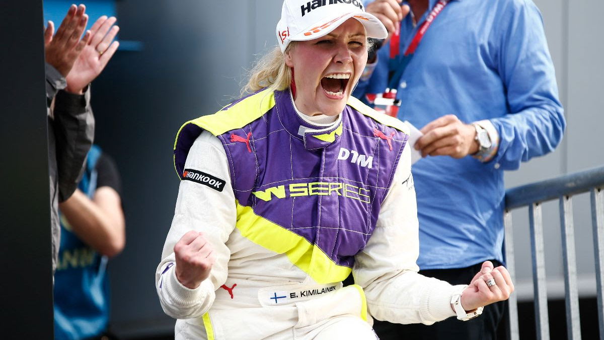 Kimilainen takes first W Series win as Chadwick nears title