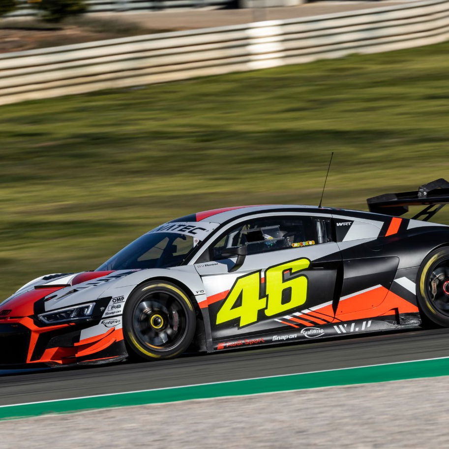 Valentino Rossi Driving Audi R8 GT3 in Valencia